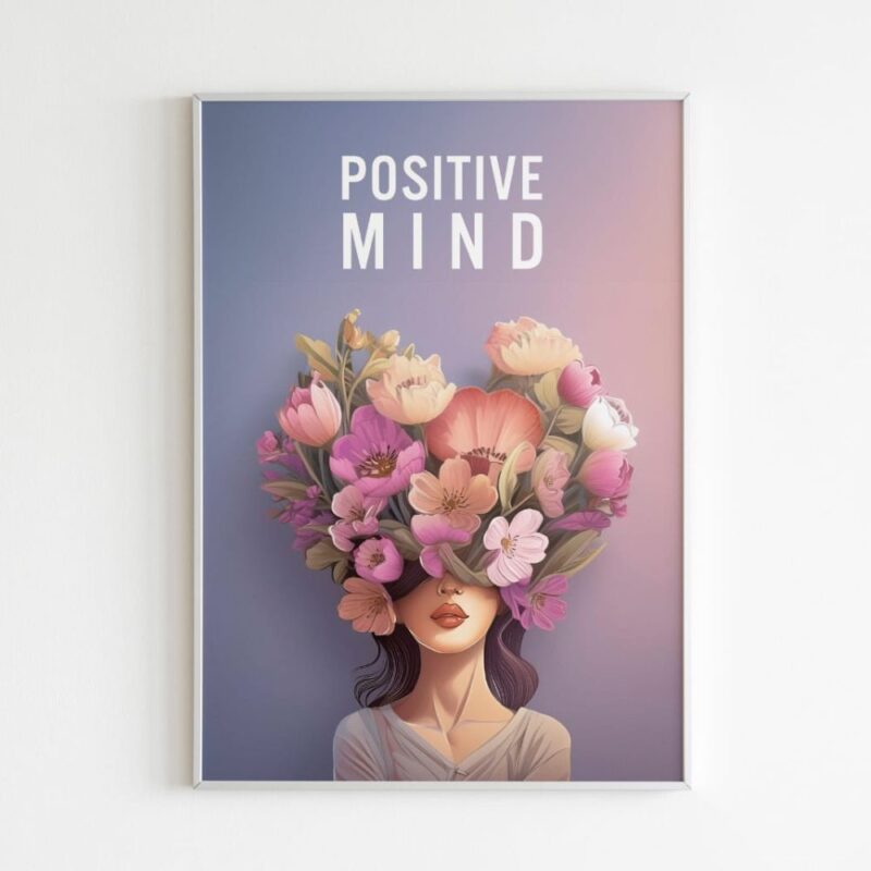 Positive Mind Wall Art Frame - Image 1