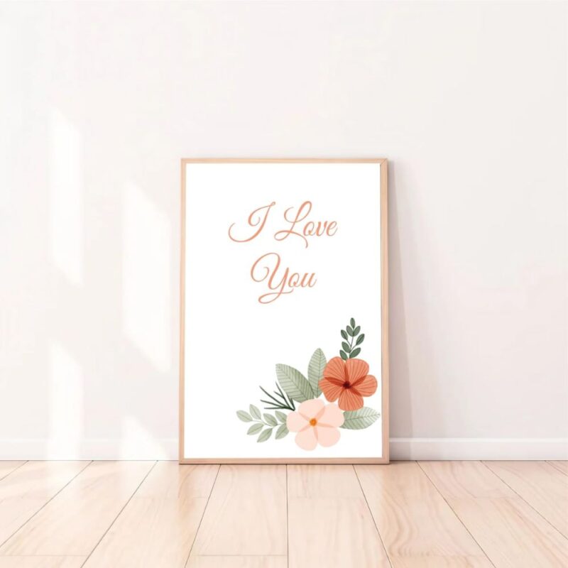 I Love You Wall Art Frame - Image 1