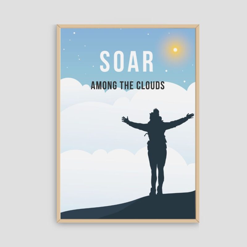 Soar Among The Clouds Wall Art - Image 1