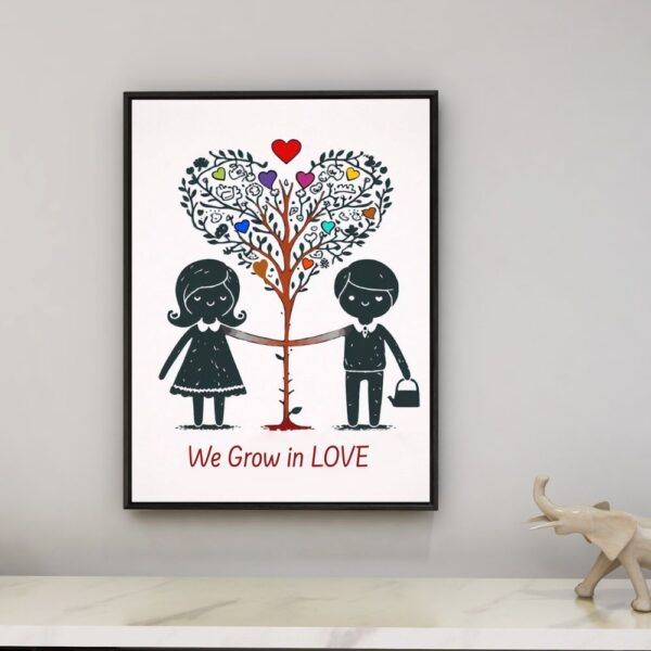 We Grow In Love Wall Art Frame