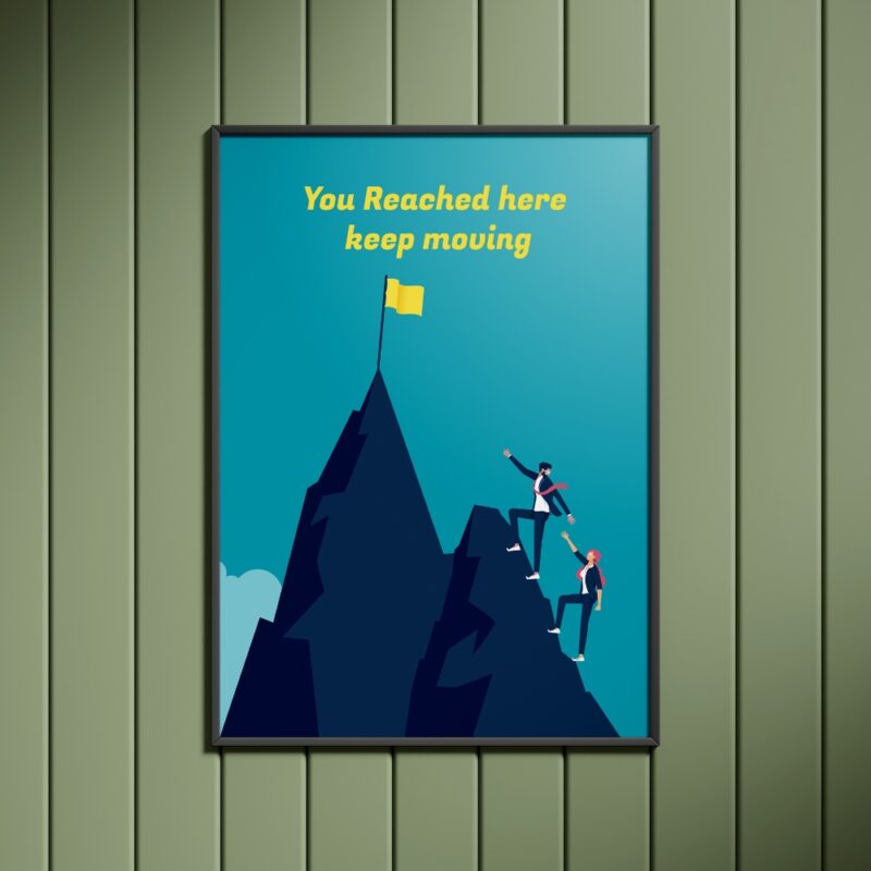 You Reach Here Keep Moving Wall Art - Image 1