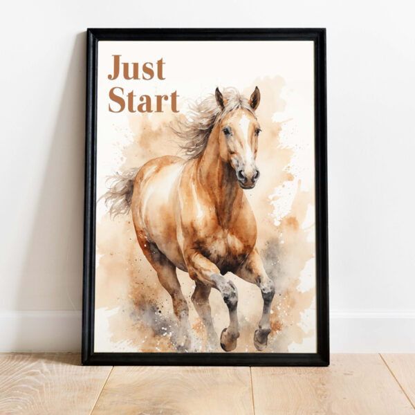 Just Start Wall Art